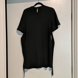 Oak + fort black dress xs NWOT